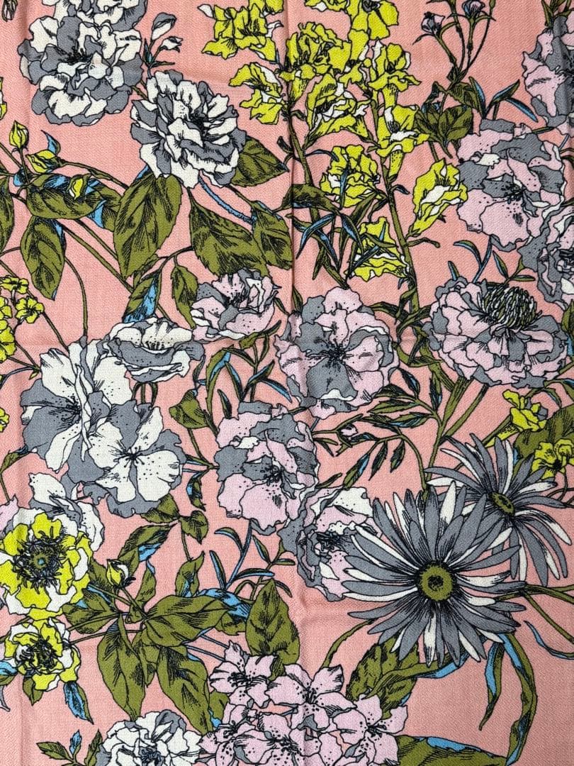 マニプリ/フラワーリントウール×シルクストール120cm新品/混率無し