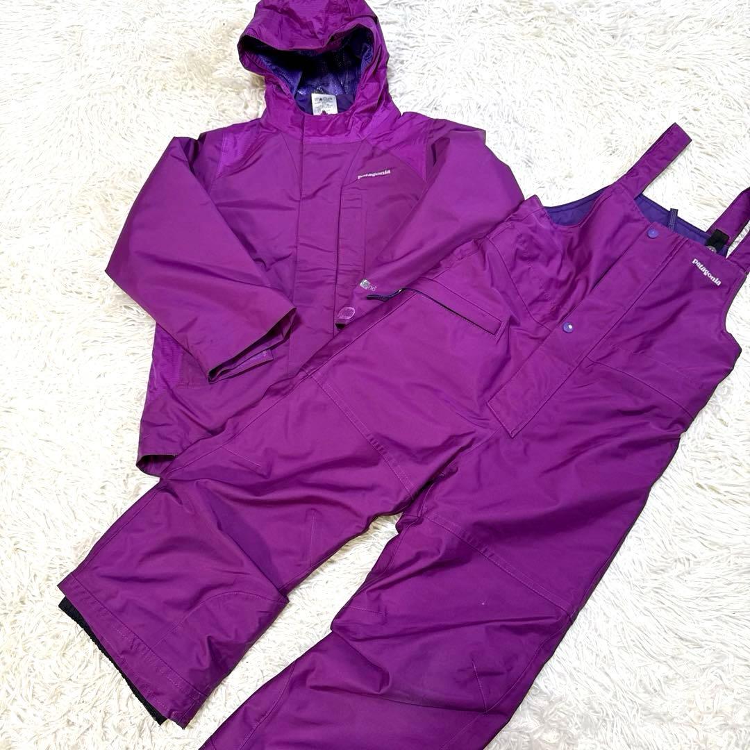 Patagonia パタゴニア　キッズスキーウェア3点セットパープルXS 5-6