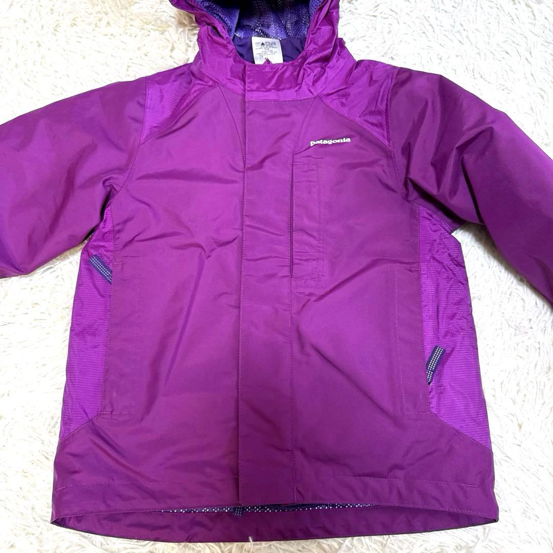 Patagonia パタゴニア　キッズスキーウェア3点セットパープルXS 5-6