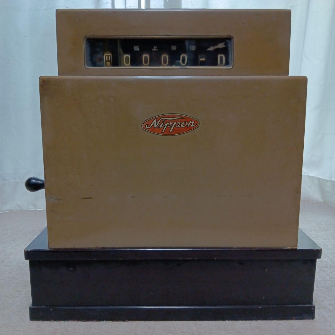 アンティーク　昭和レトロな 手動ハンドル式レジスター