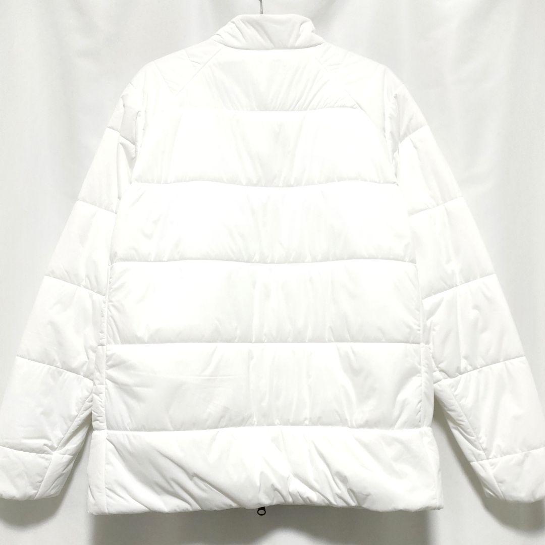 ☆アディダス☆ダブルジップ☆中綿入り☆ウーブンジャケット☆ホワイト☆極暖☆軽量☆