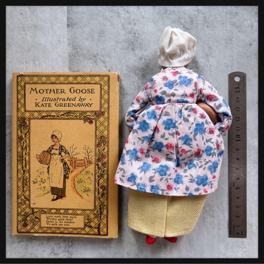 珍品ヴィンテージ マザーグースのビスクドールと絵本のセット