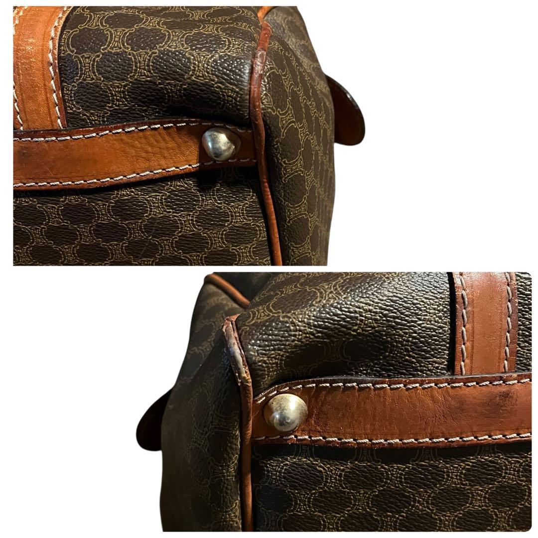 CELINE セリーヌ マカダム柄 ミニボストンバッグ ファスナー交換済 美品