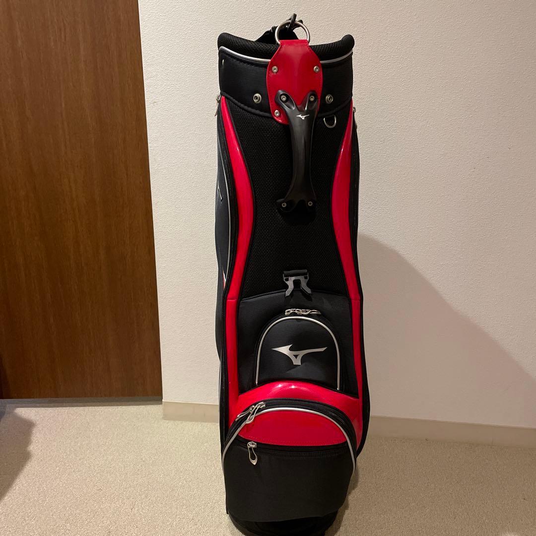新品未使用】ミズノゴルフキャディバッグ レッド×ブラック5LJC17G100