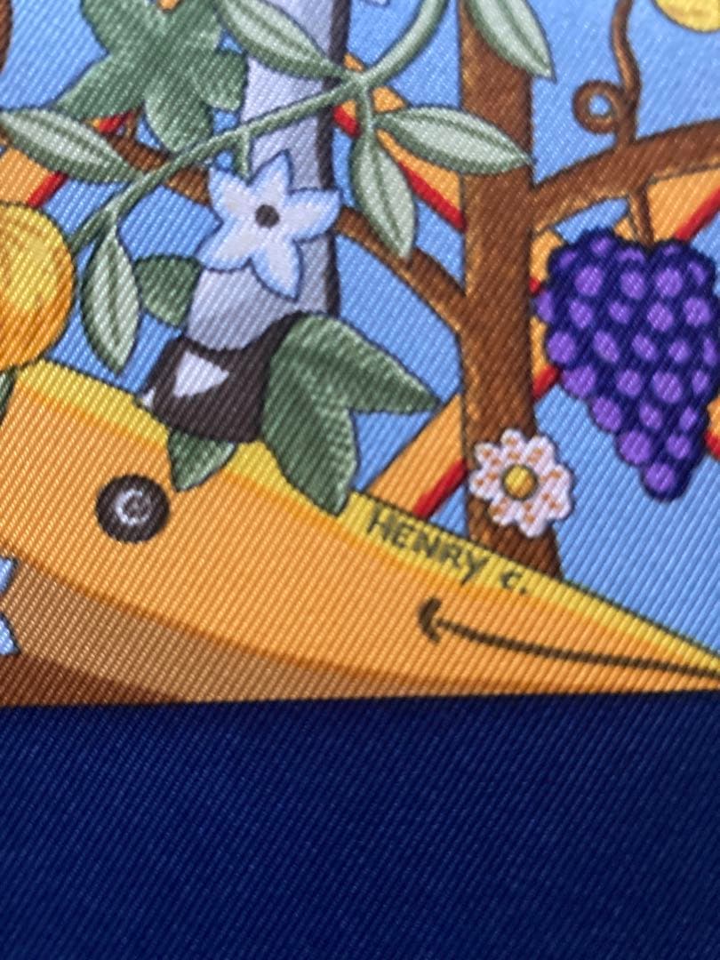 【最終価格】エルメス　スカーフ　カレ90 世界の中心軸　Axis Mundi