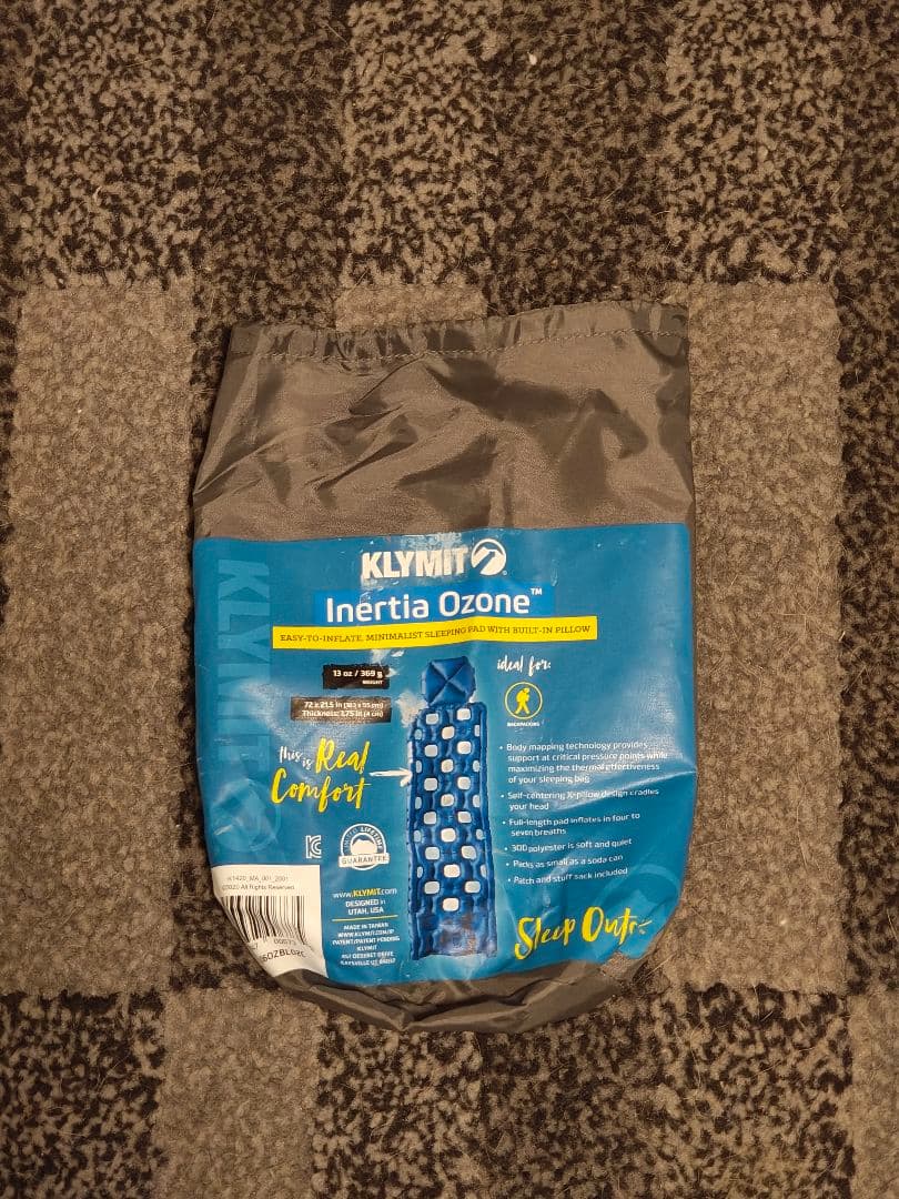 Klymit クライミット イナーシャ オゾン 　エアマット スリーピングパッド