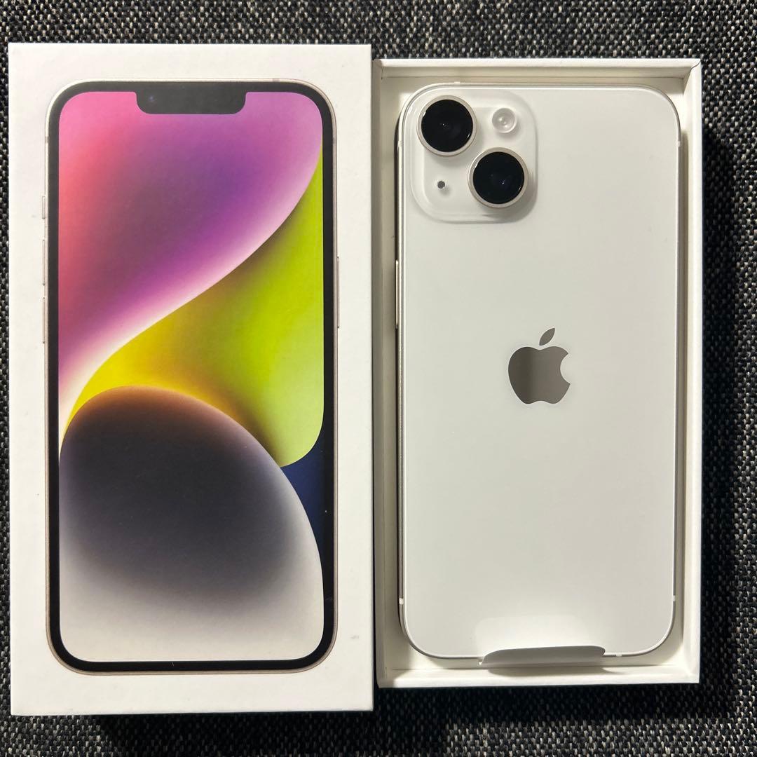 iPhone14 新品未使用 256GBホワイト SIMフリー スターライト 白 - メルカリ