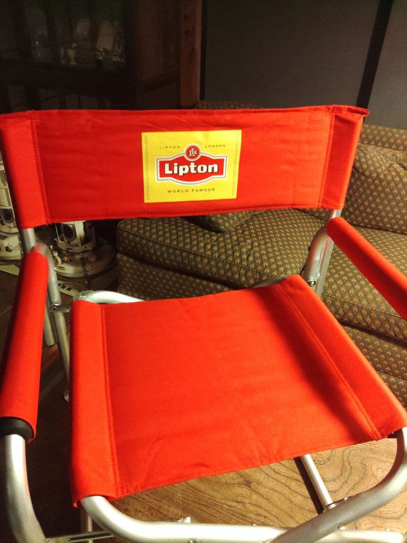 希少　美品　２脚　Lipton　リプトン　アルミチェア　折りたたみ