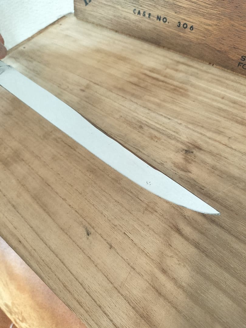 男アイテム★A/S海外のビンテージBBQ カービングミートナイフ希少！306番