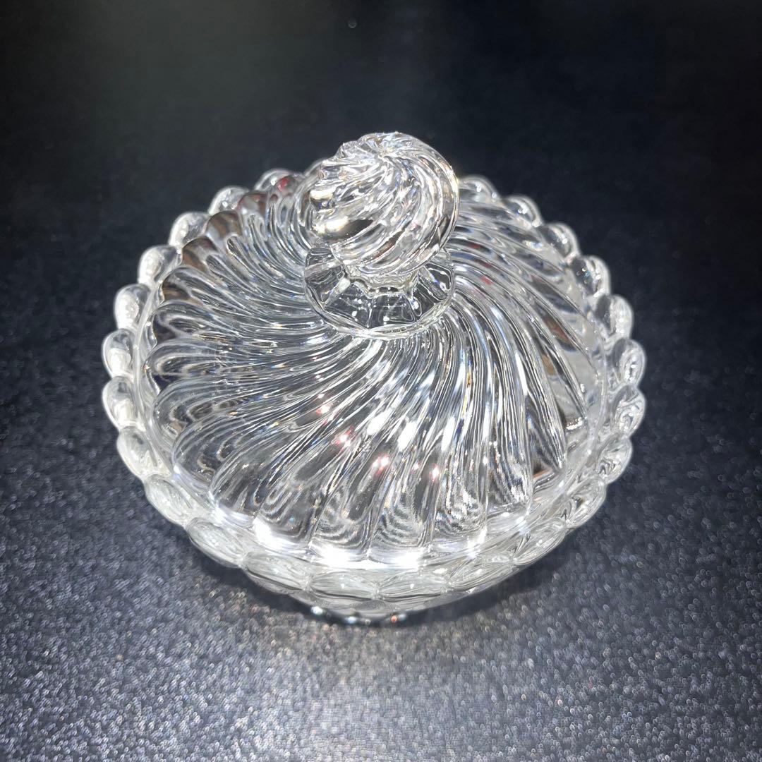 【バカラ/BACCARAT】バンブー　ボンボニエール　ガラスアンティーク　未使用