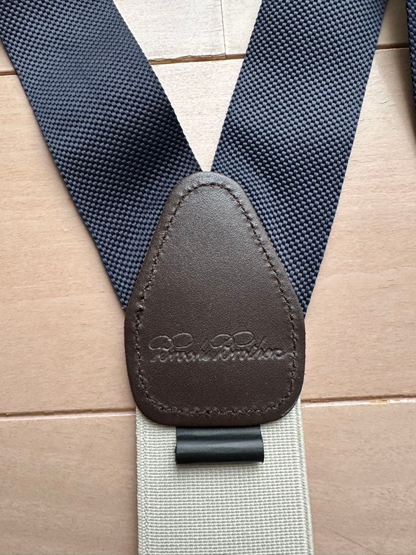 Rene Rofe Y字型サスペンダー ネイビー★美品