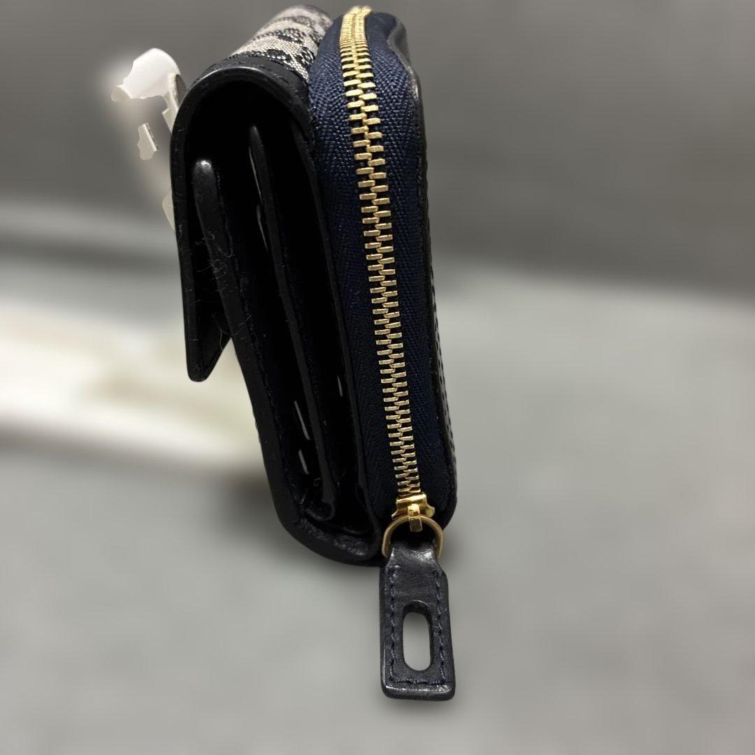 セリーヌ折財布 CELINE 二つ折り ネイビー 希少 美品