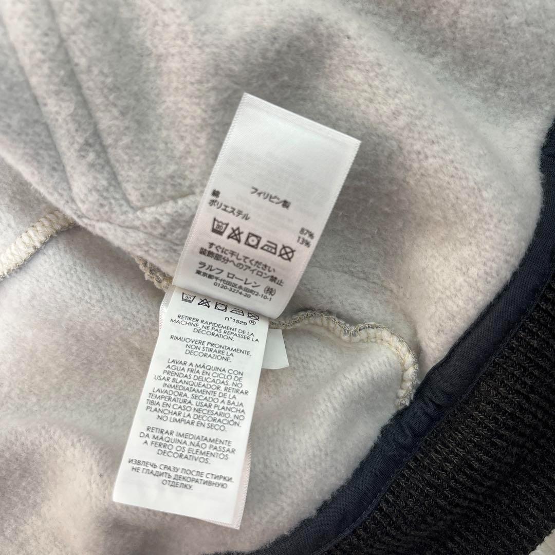未使用級✨ ラルフローレン パッチワーク スウェット スタジャン ワッペン ロゴ