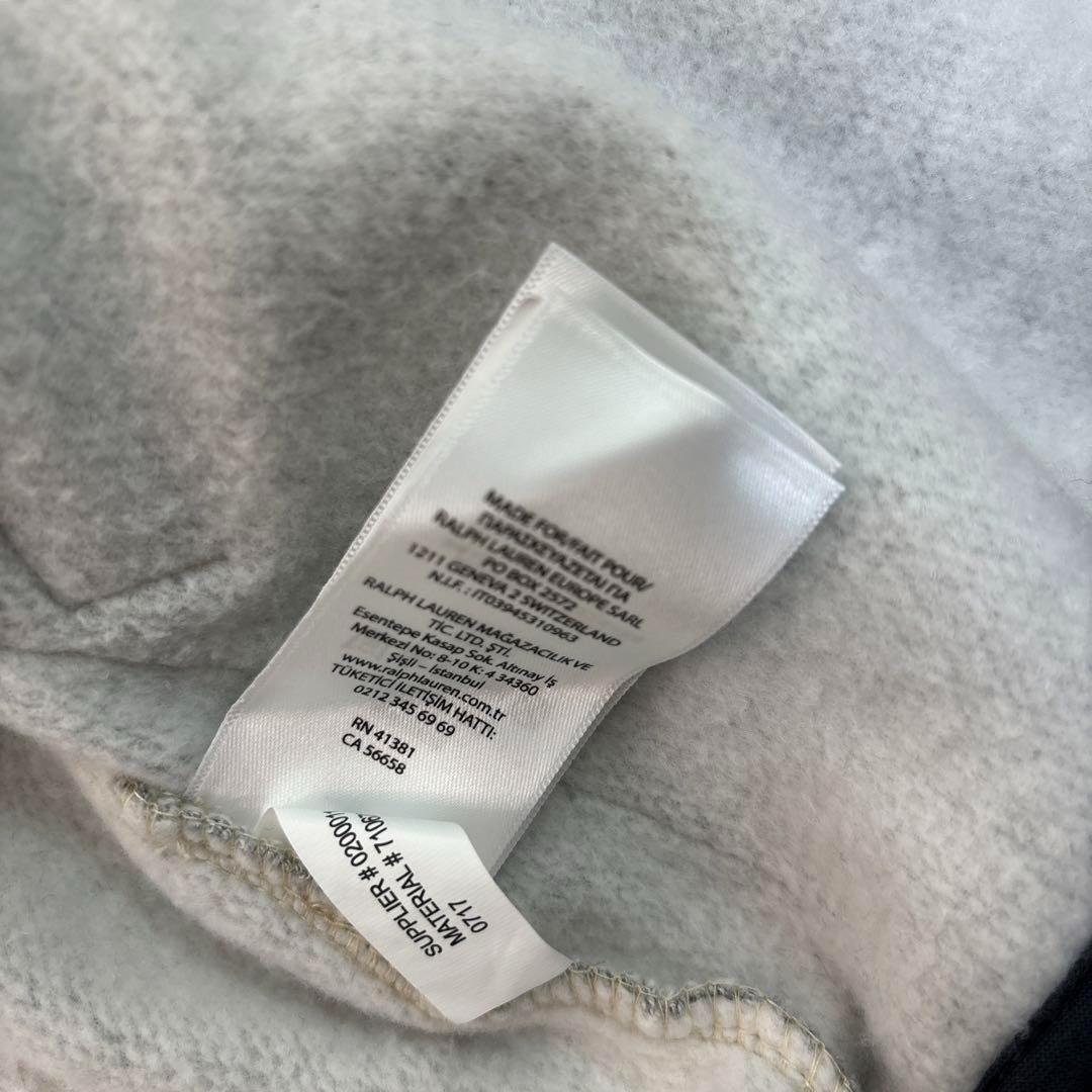 未使用級✨ ラルフローレン パッチワーク スウェット スタジャン ワッペン ロゴ