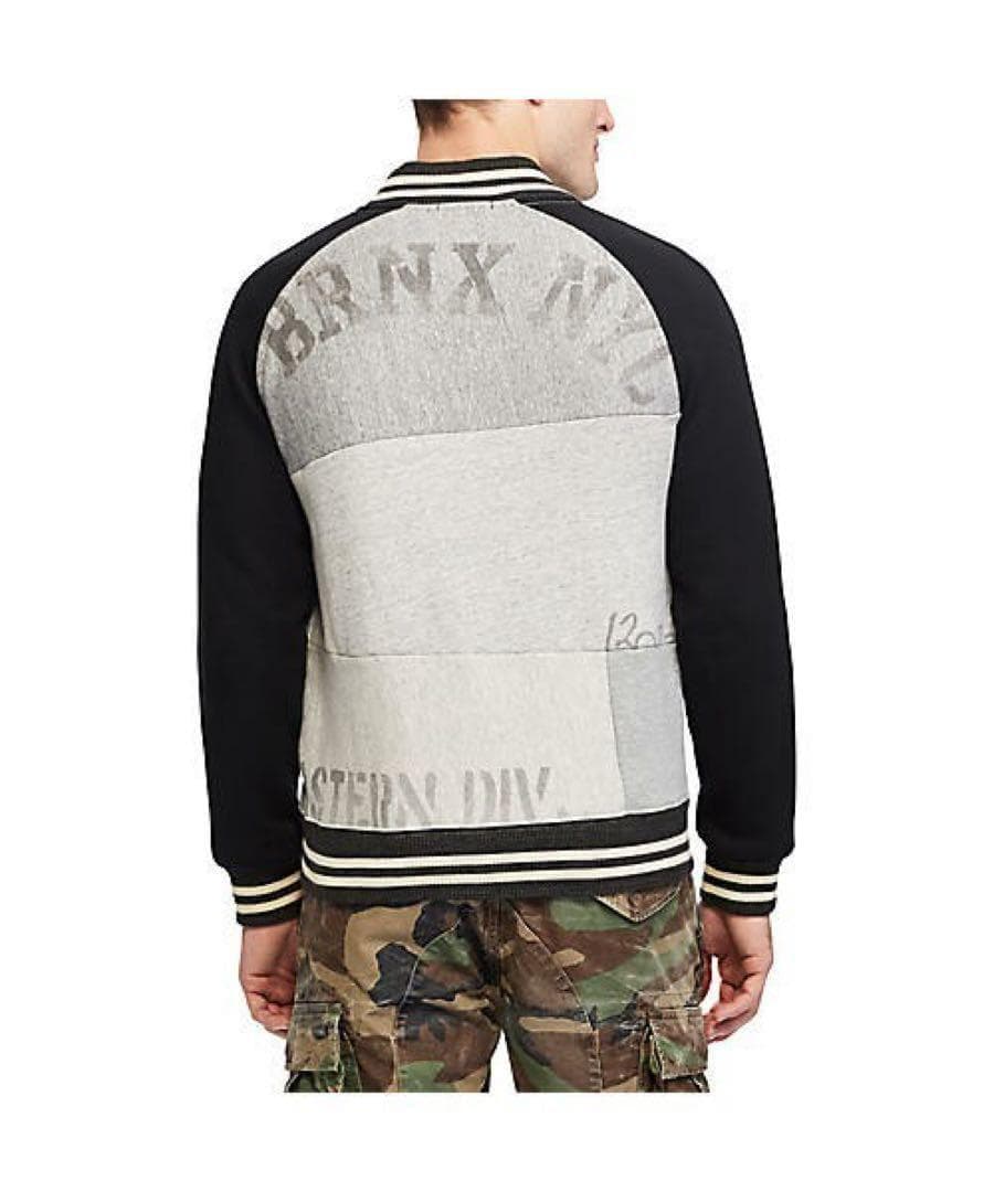 未使用級✨ ラルフローレン パッチワーク スウェット スタジャン ワッペン ロゴ