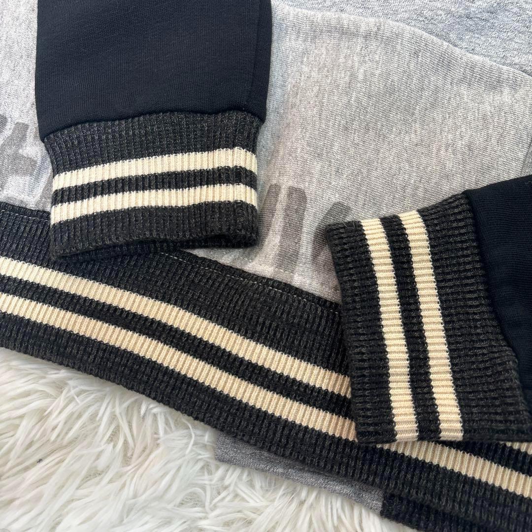 未使用級✨ ラルフローレン パッチワーク スウェット スタジャン ワッペン ロゴ