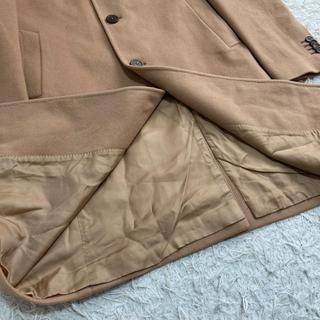15957✨美品✨タリアトーレ ウールカシミヤ チェスターコート キャメル 48