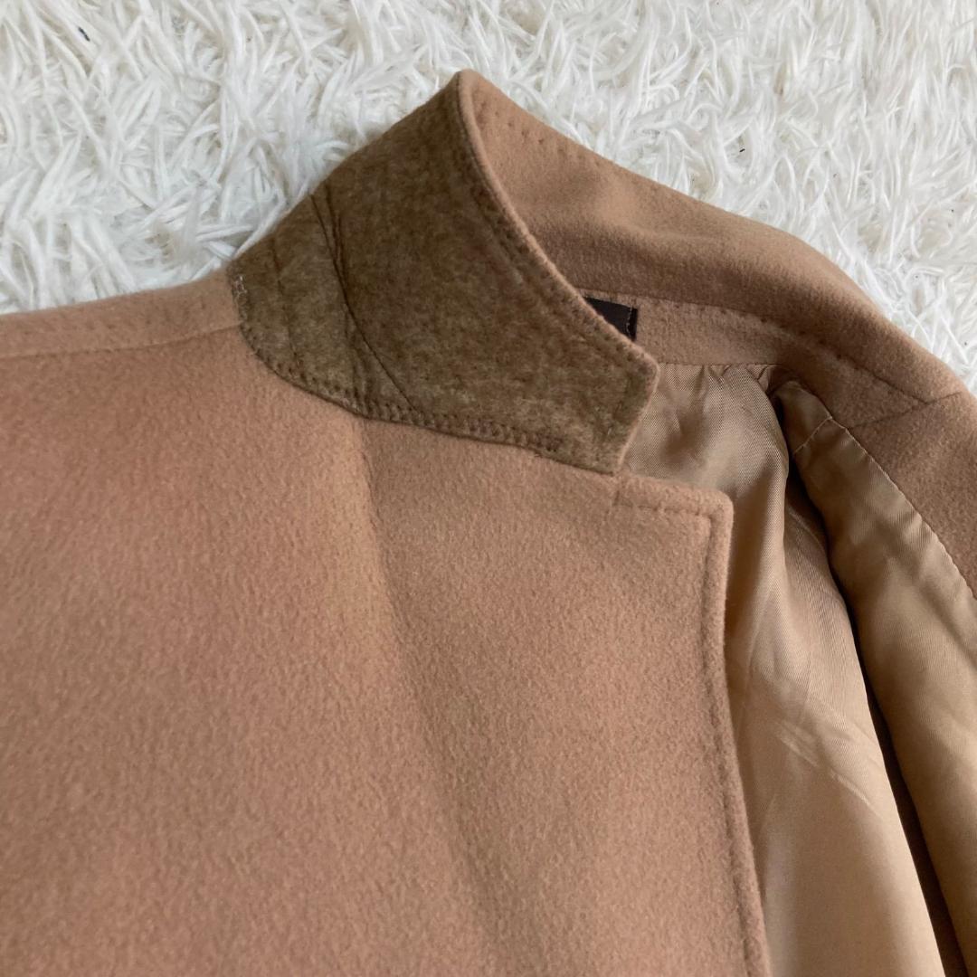 15957✨美品✨タリアトーレ ウールカシミヤ チェスターコート キャメル 48