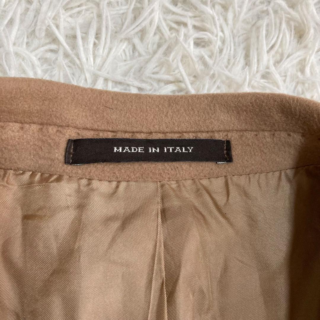 15957✨美品✨タリアトーレ ウールカシミヤ チェスターコート キャメル 48