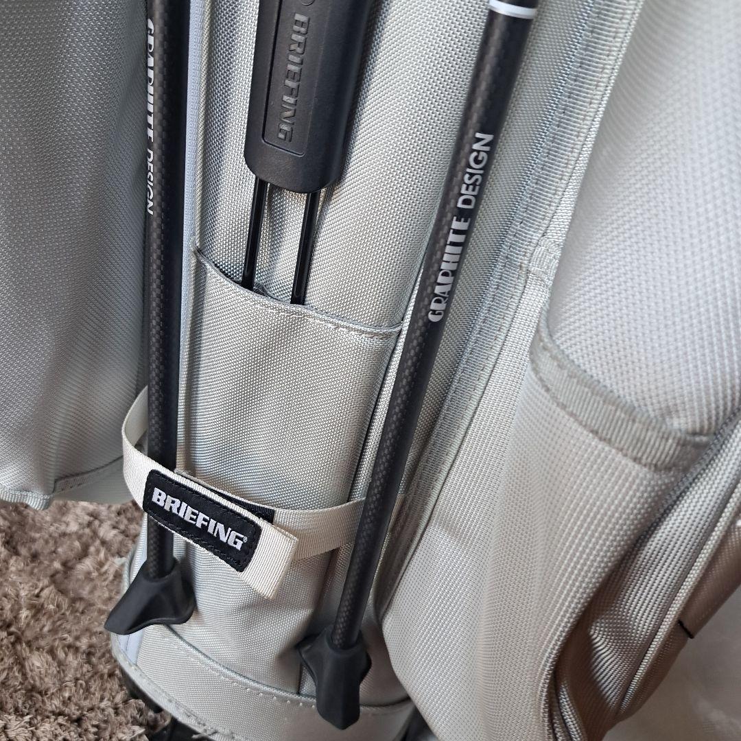 BRIEFING シルバー キャディバッグ