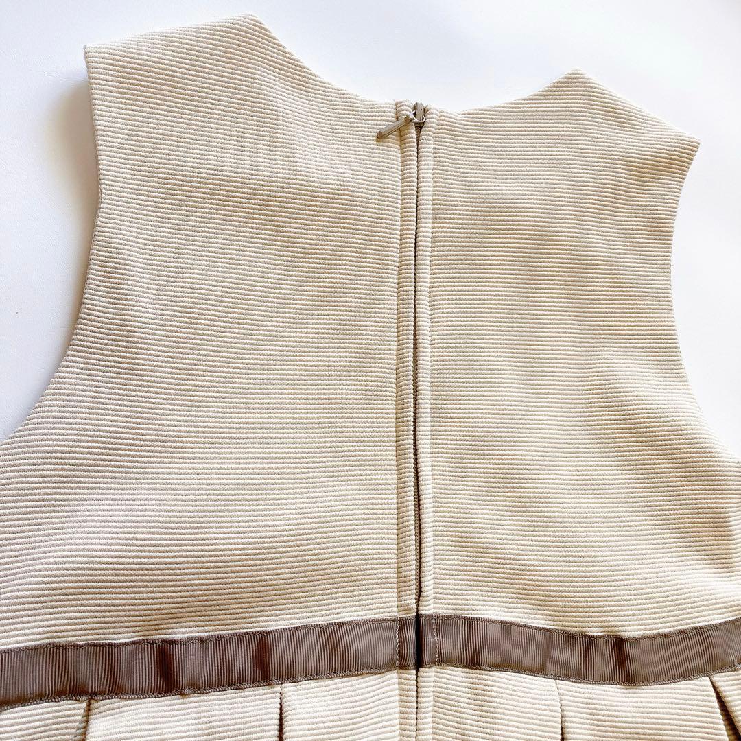 130size ベージュ×ネイビー セレモニー 入学 卒園 発表会 フォーマル