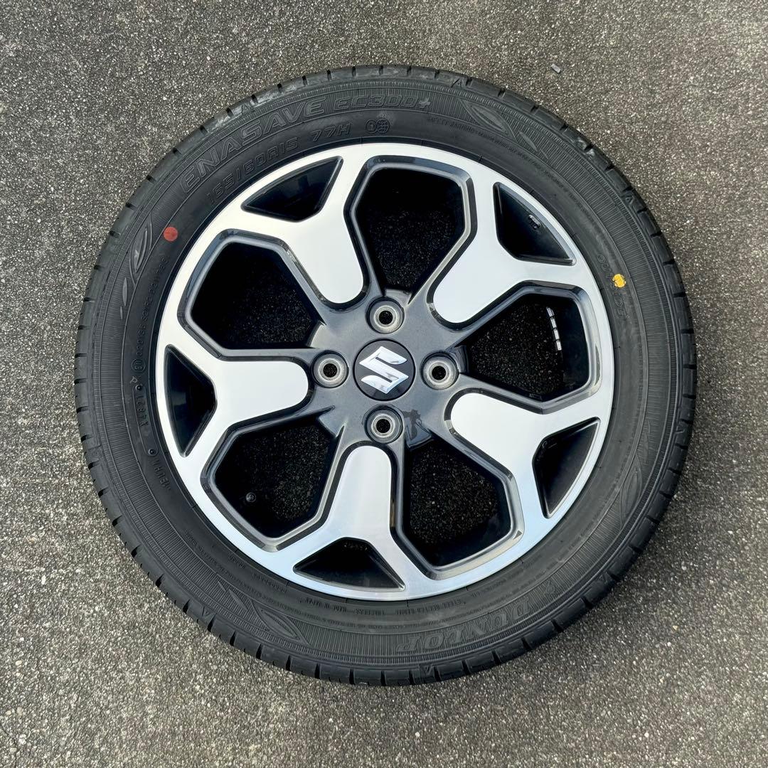 新車外し！スズキハスラー 15インチ 純正アルミホイール＆タイヤ 1台分