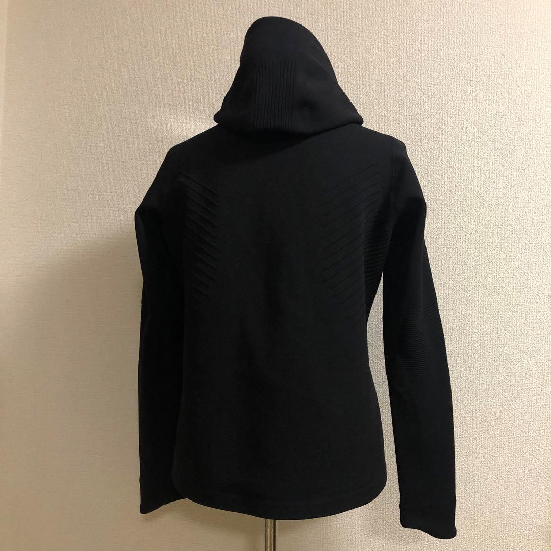 デサント オルテライン★ダブルジップ パーカー ブラック Sサイズ