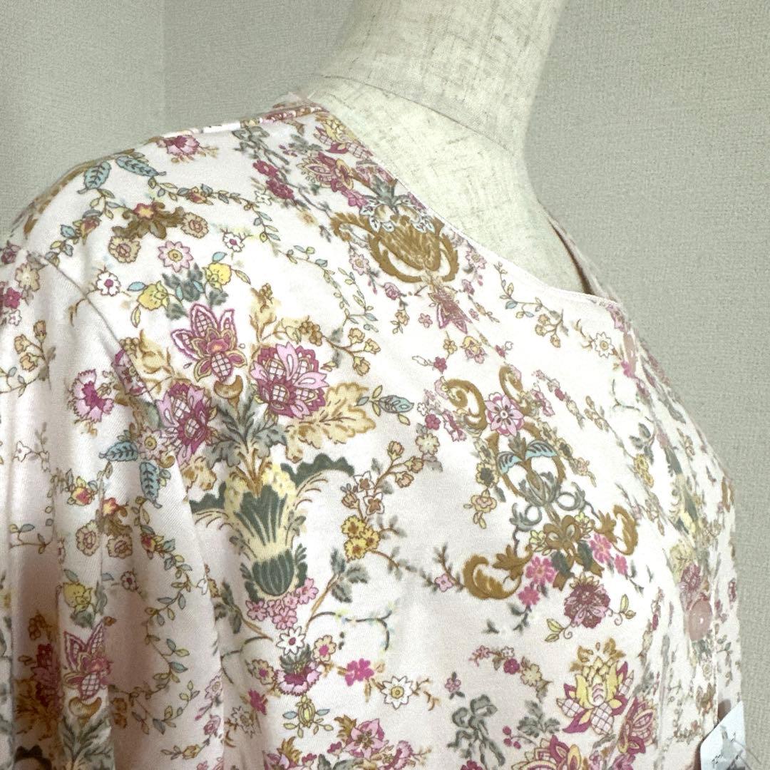 新品未使用タグ付）日本製ワコール　上質なミントン綿ニットパジャマ　ピンクLサイズ