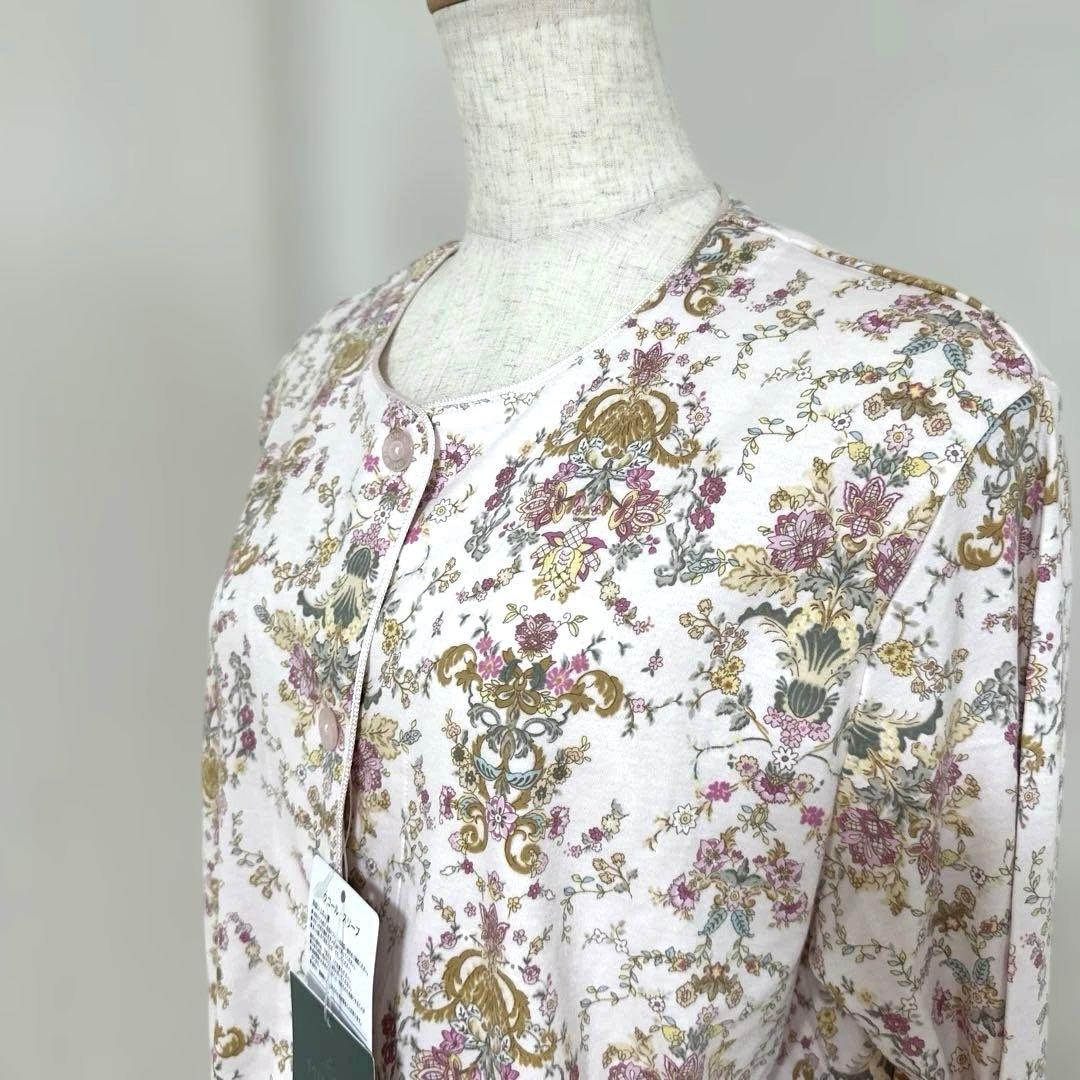 新品未使用タグ付）日本製ワコール　上質なミントン綿ニットパジャマ　ピンクLサイズ