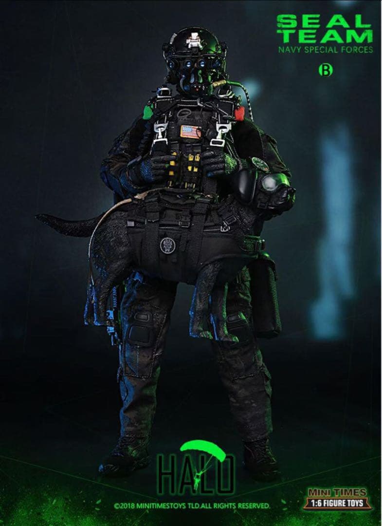 ミリタリー HALO SEAL TEAM NAVY SPECIAL FORCES 1/6