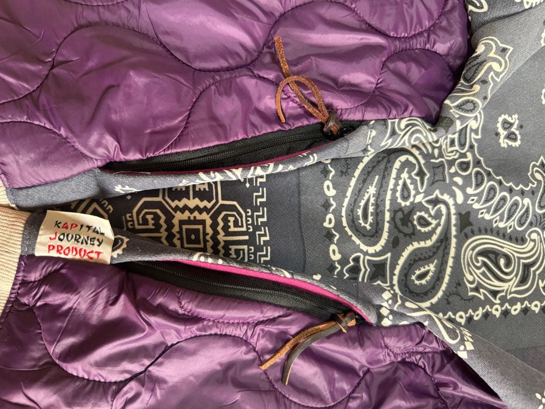 kapital キャピタル　バンダナ　スウェット　ペイズリー サイズ