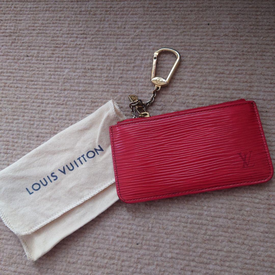 ルイヴィトン キーケース エピ 赤 小銭入れ ポシェット クレ コイン