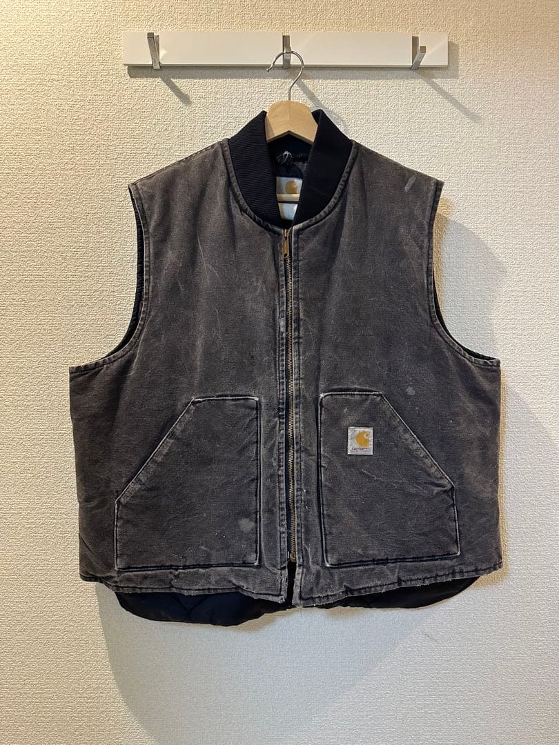 Carhartt ダックベスト　USA製　腰ゴム　90s