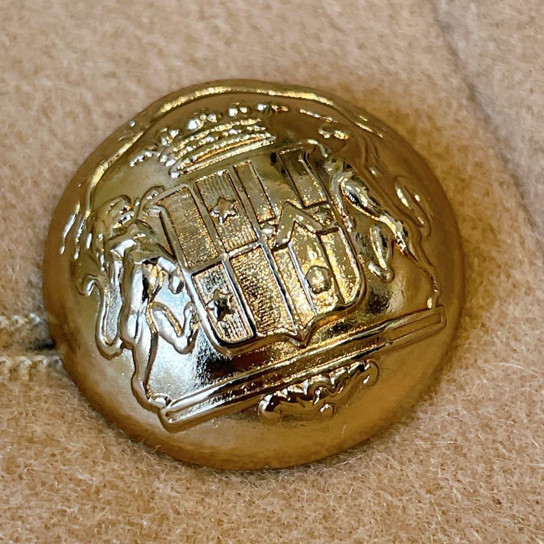 タリアトーレ　イタリア製　カシミヤ混　ロングコート　金ボタン　キャメル色　M相当