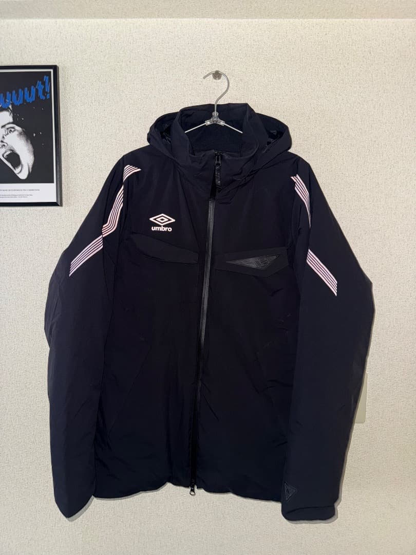 Umbro X Eliminator 21AW フード付きベンチコート ネイビー