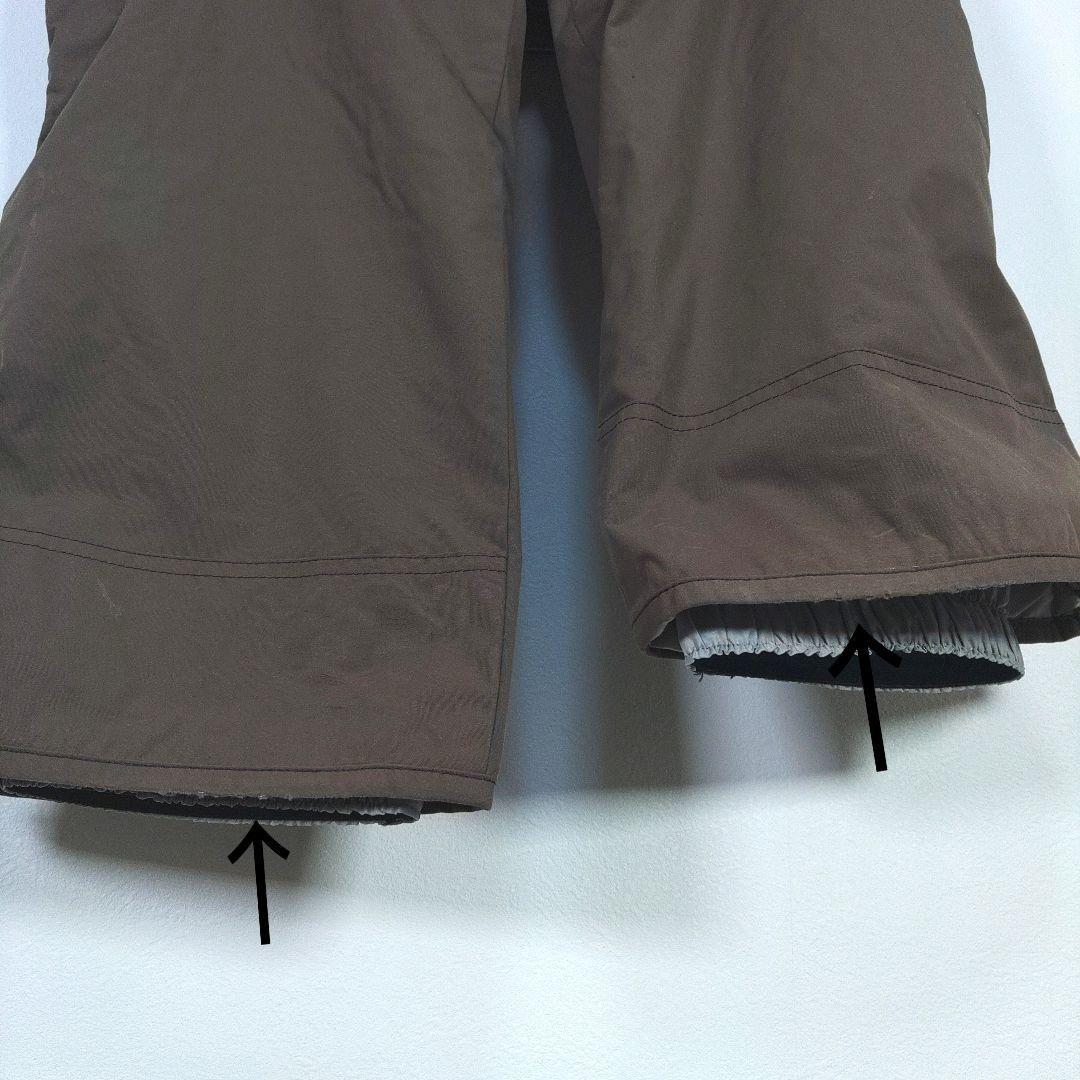 レディース　L　スキー　スノーボードウェア　上下セット　ブラウン　レッド