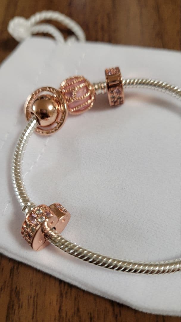 PANDORA シルバー ローズゴールド ブレスレット