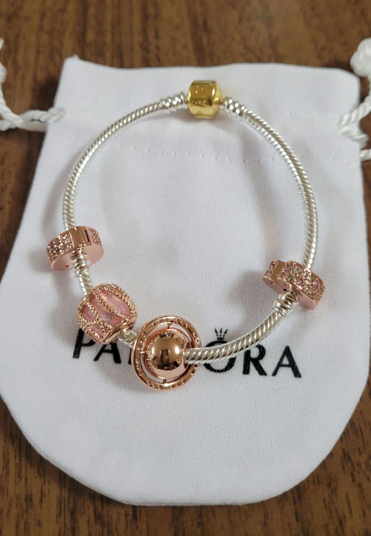 PANDORA シルバー ローズゴールド ブレスレット