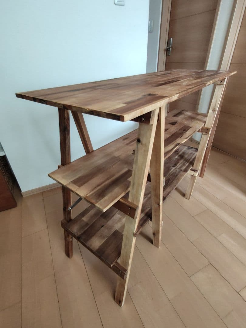 VISION PEAKS アカシアキッチンラック＋オプション棚板＋収納袋付