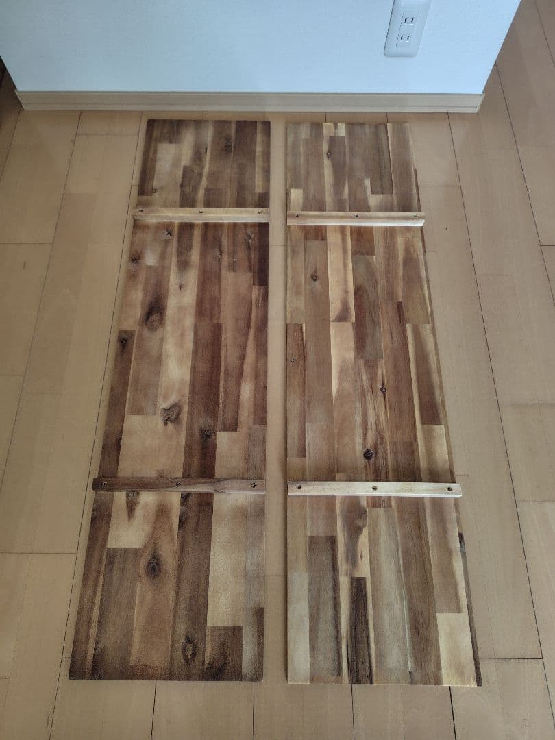 VISION PEAKS アカシアキッチンラック＋オプション棚板＋収納袋付