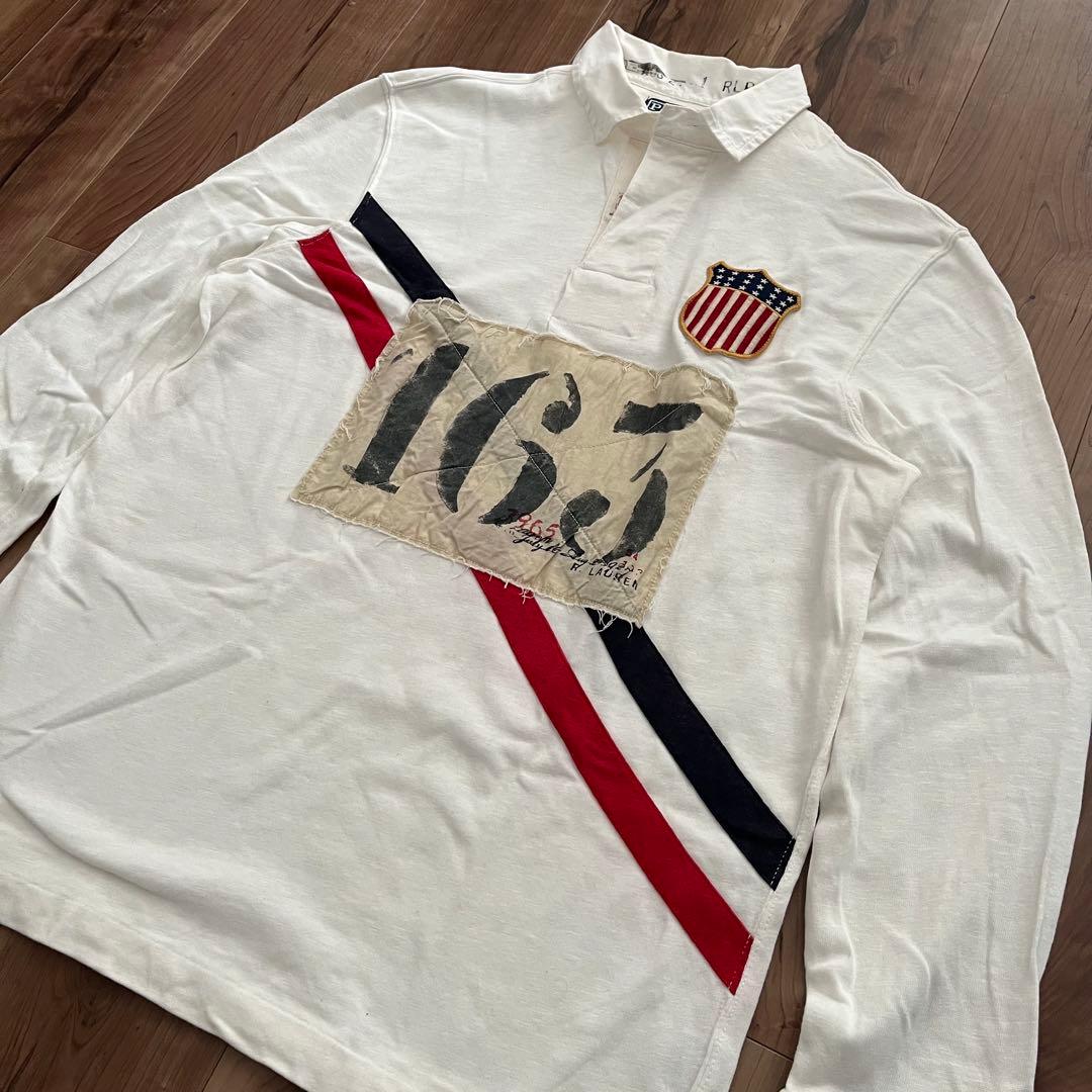 Polo Ralph Lauren kswissオリンピックシャツゼッケン レア
