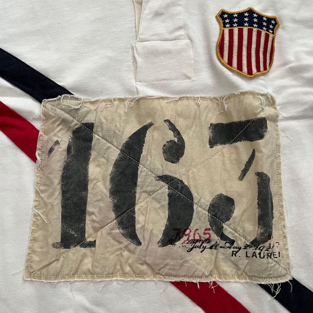 Polo Ralph Lauren kswissオリンピックシャツゼッケン レア
