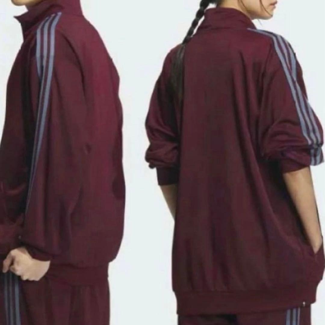 の*る様 adidas トラックジャケット 完売商品 マルーン バーガンディ 美