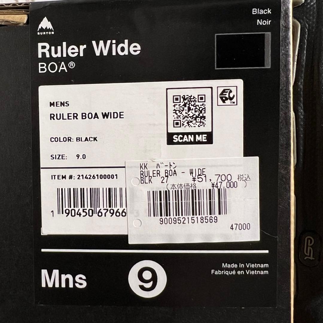 バートン Burton RULER BOA WIDE 27cm