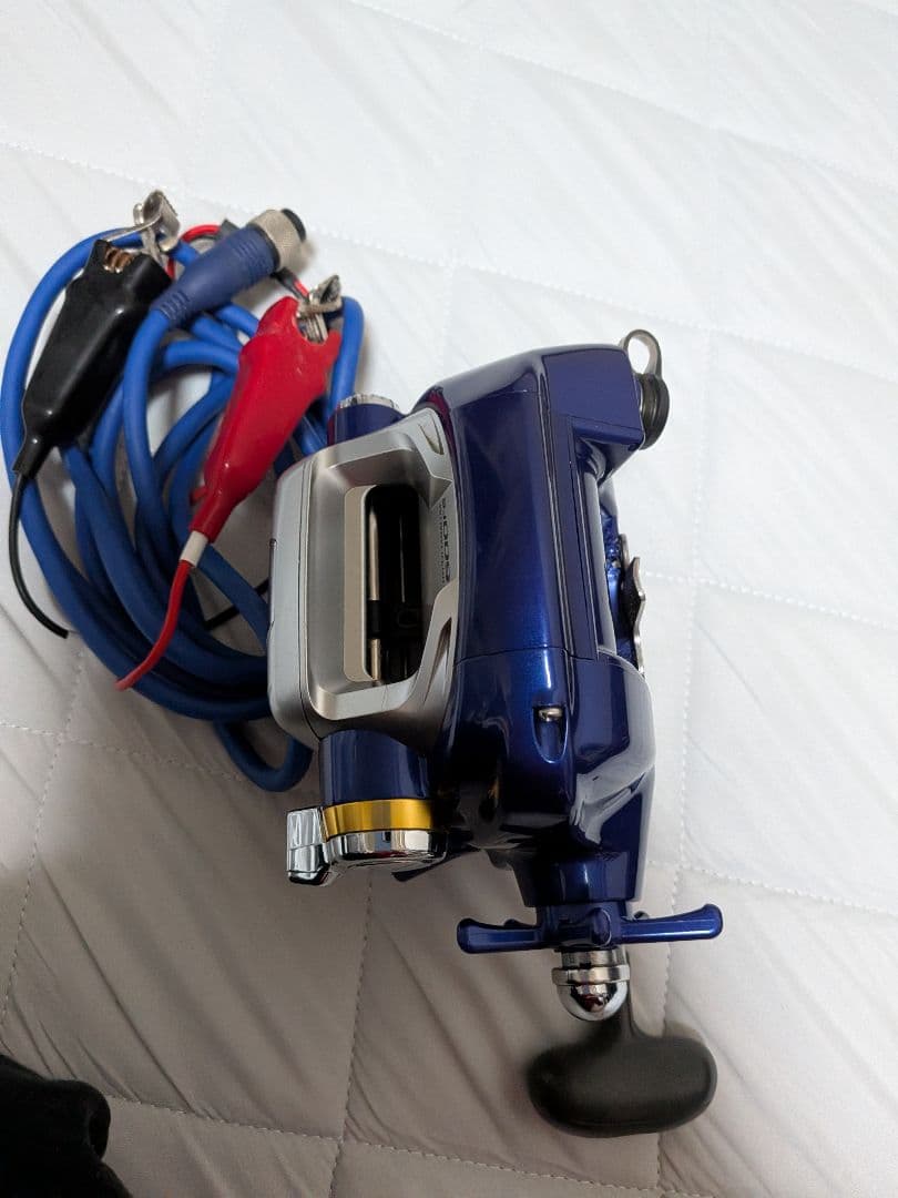 電動リール 600Fe 青色 ハンドル付き