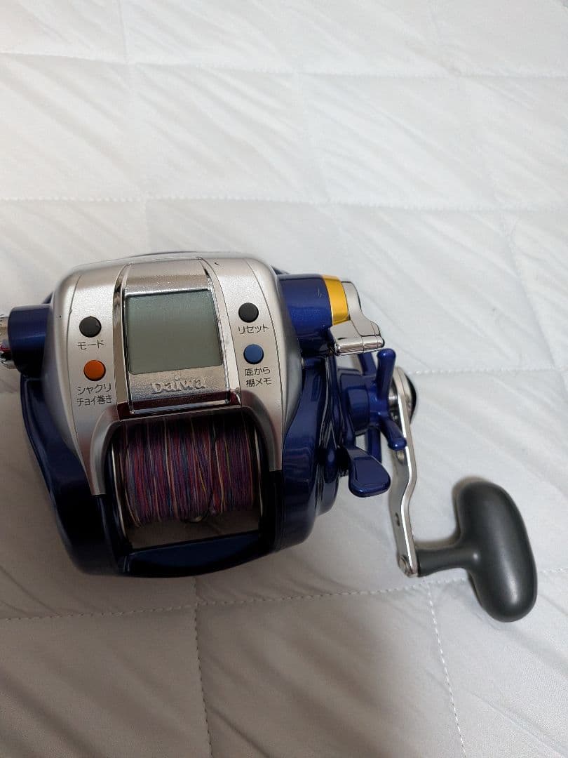 電動リール 600Fe 青色 ハンドル付き