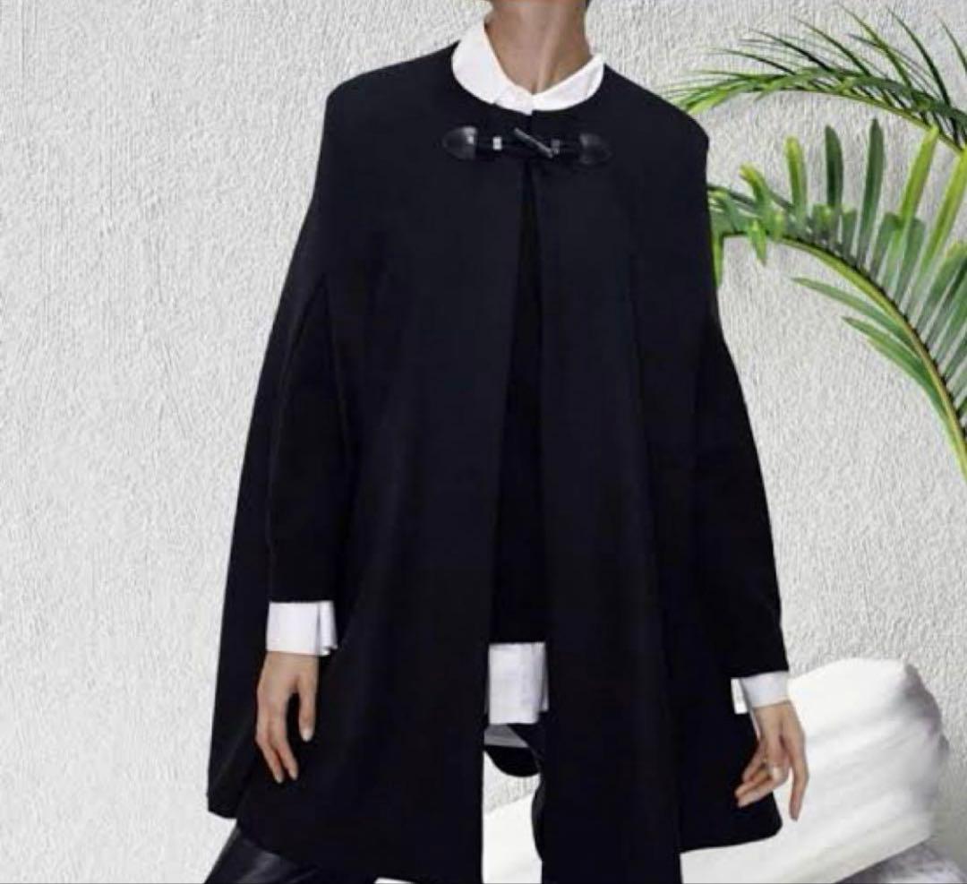 完売品 美品】ZARA MANTECO ポンチョ ケープコート - メルカリ