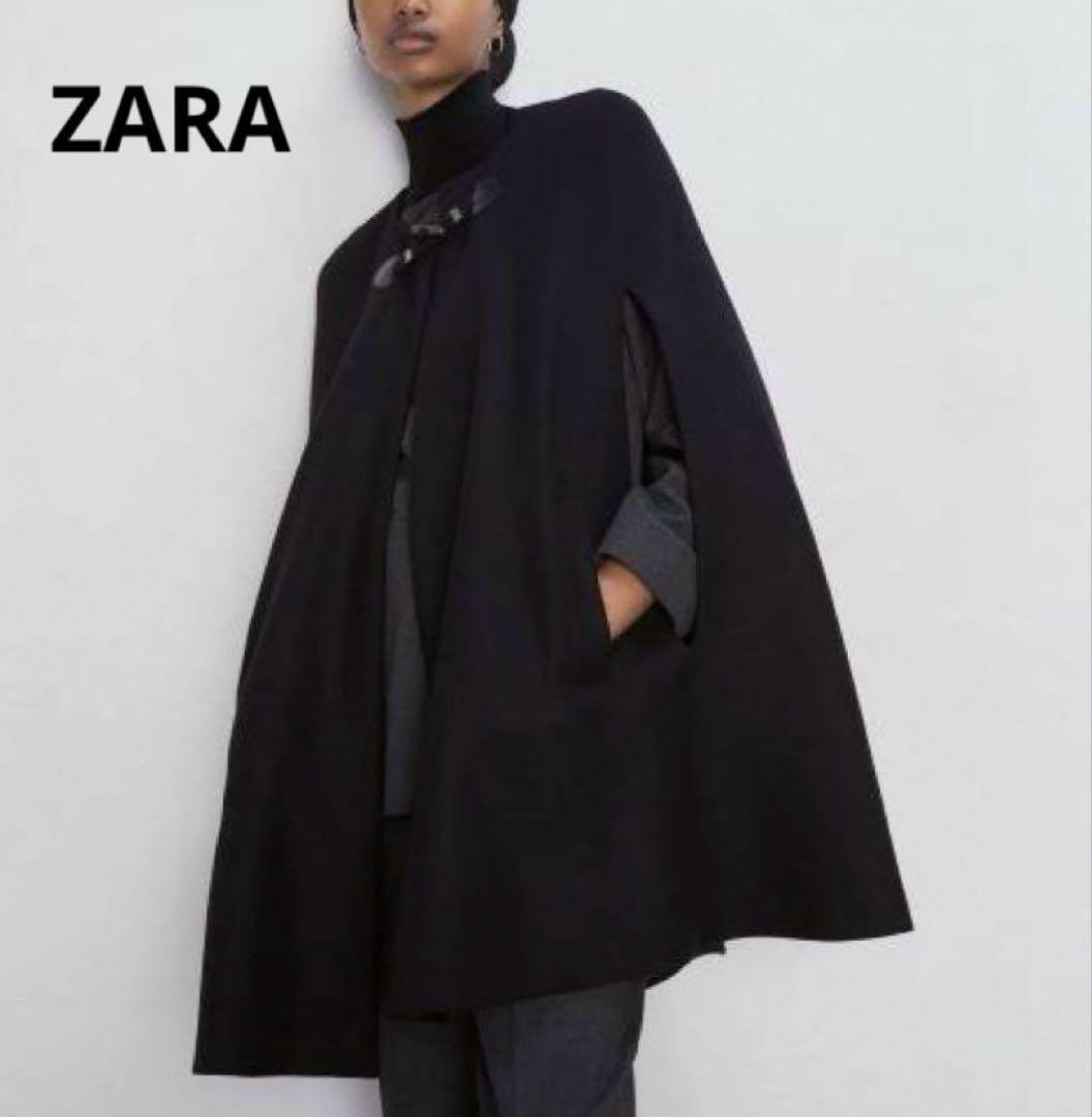 完売品 美品】ZARA MANTECO ポンチョ ケープコート - メルカリ