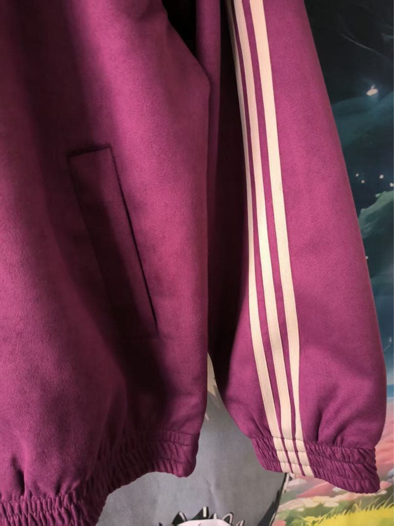 新年限定モデル アディダス 新中式 ジップアップジャケット パープル L