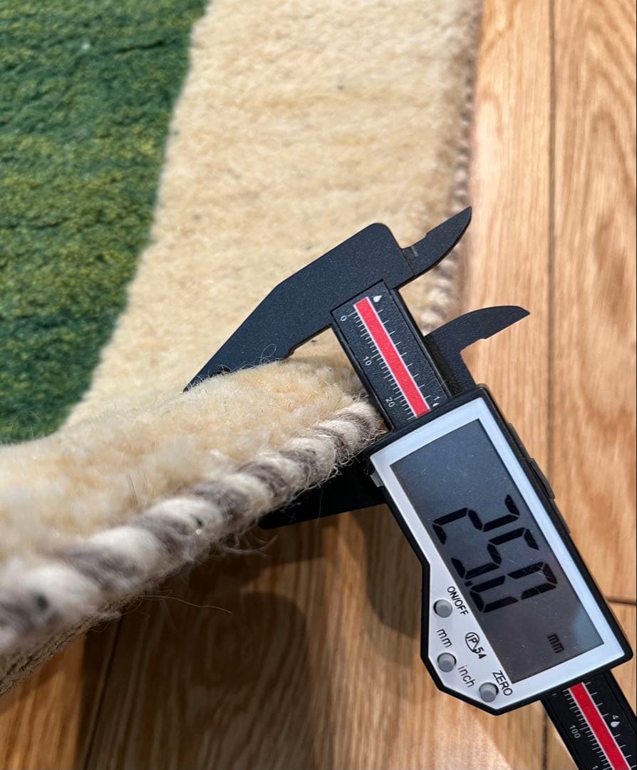 ペルシャ　ギャッベ リビング168×120 グリーン　緑　生命の木　花